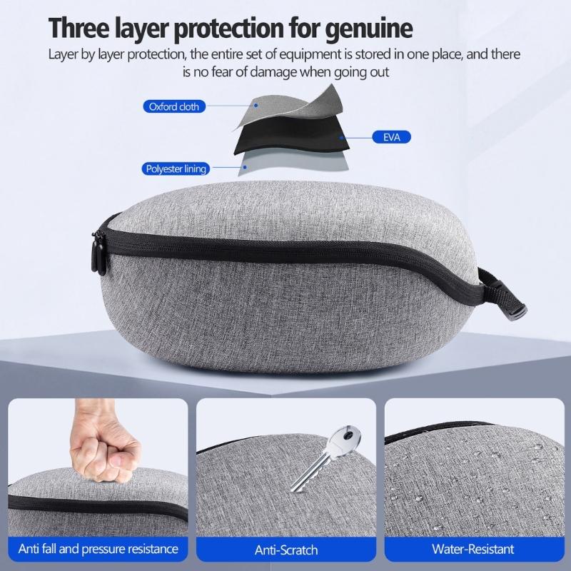 Portable Storage Bag for MQ 3/3S VR Headset Lightweight Organiser with Full Protections Against Scratches