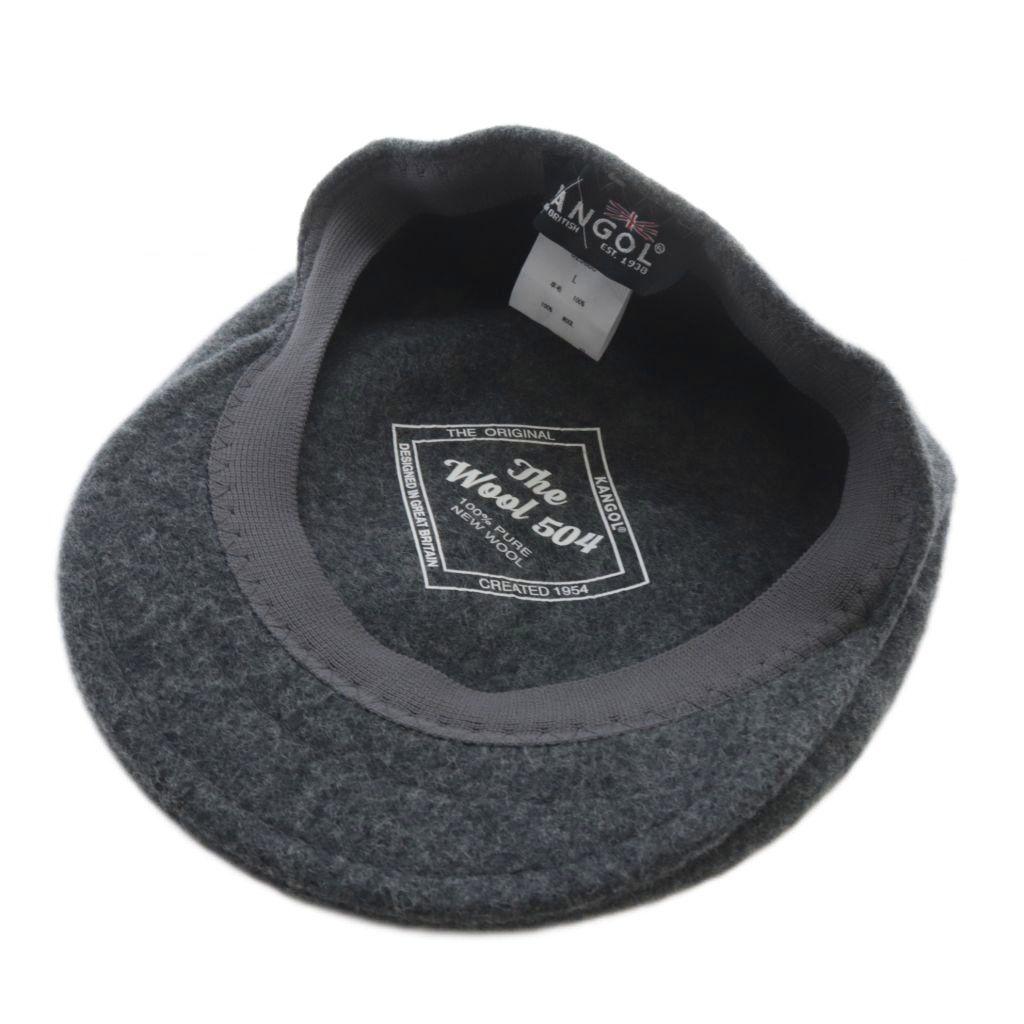Used KANGOL WOOL 504 Hunting Hat L Gray