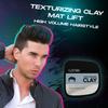 Gatsby Texturizing Clay Wax For Men 75g Matte Finish Strong Hold Volumizing Hair Clay For Natural Look & Messy Hairstyles