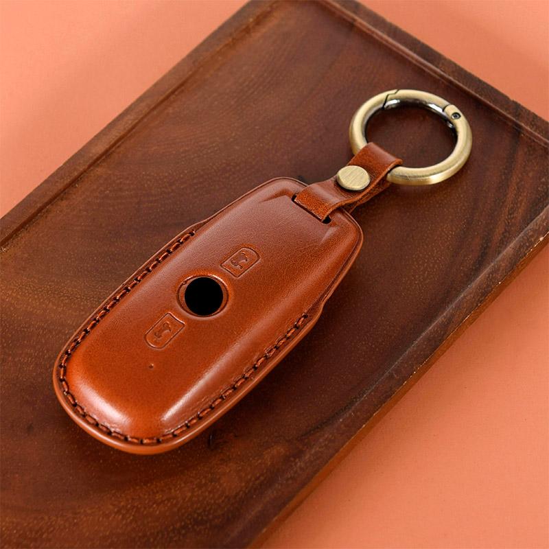 

Styling Mouldings Genuine Leather Motorcycle Key Case Shell Cover For Honda GL1800 Gold Wing GoldWing 2018 2019 2020 коричневый