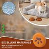 New Silicone Foldable Pet Food Bow Anti Choking Portable Puppy Dual Bowl Paw Design Dog Drinking Box Pet Travel
