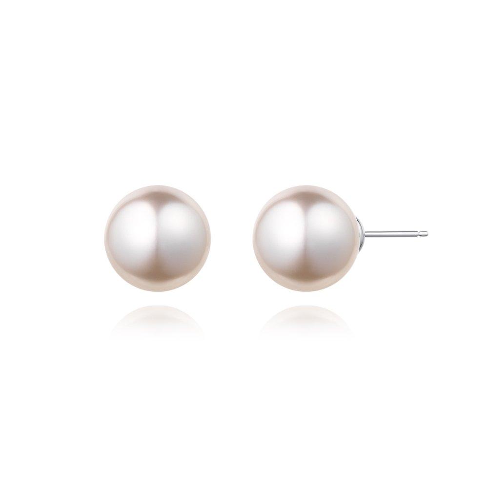 [Stonehenge] Silver Pearl Earrings Sa24D03E