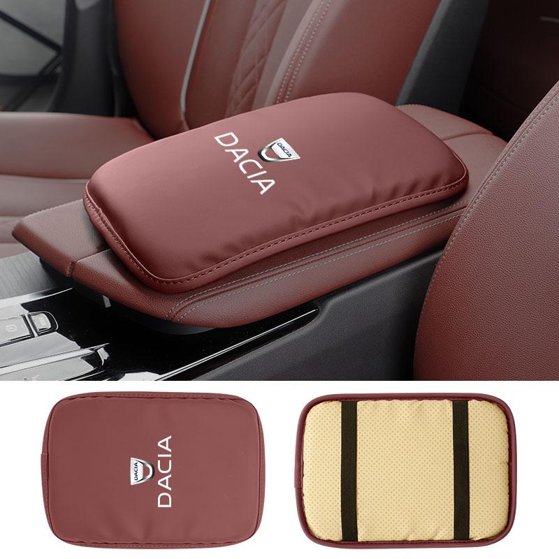 BGS1 Leather Car Armrest Mat Heighten Mat Armrest Protector Cushion For Dacia Duster Logan Sandero Stepway Dokker Lodgy MCV 2019 Spri