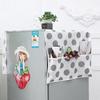 Lightweight Refrigerator Dust Cover with Pocket Double Sided Storage Hanging Bags Household Non-woven Cloth Microwave Oven Cover