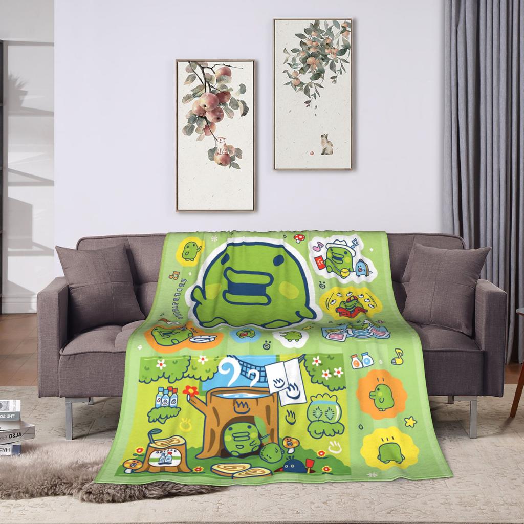 Kuchipatchis Mametchi Blanket Warm Soft Comfortable Plush Bedding Throws For Couch Bed Travel Office Flannel Bedspread Bed Cover
