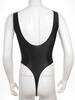 Mens Glossy Backless Bodysuit Leotard Underwear One-piece Swimsuit for Yoga Sports Fitness Swimming Clothes