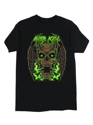 Czarna koszulka unisex Overkill Skull