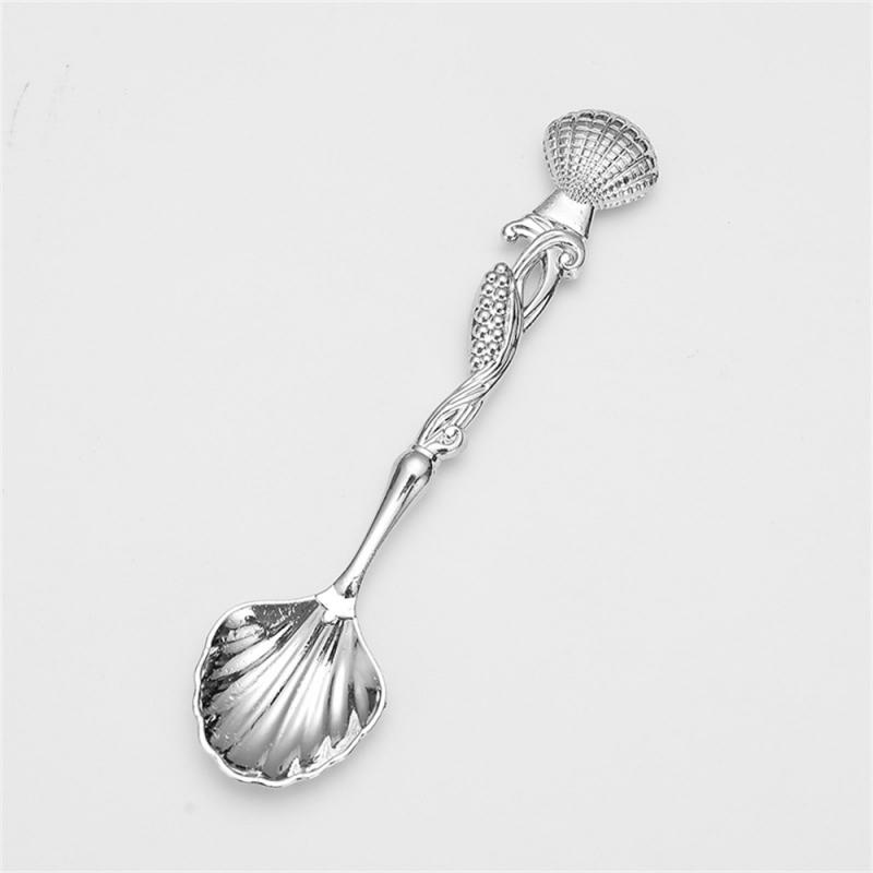 Ice Cream Spoon Zinc Alloy Eco-friendly Wholesale Creative Tableware Milk Spoons Retro Kitchen Accessories Stirring Spoon