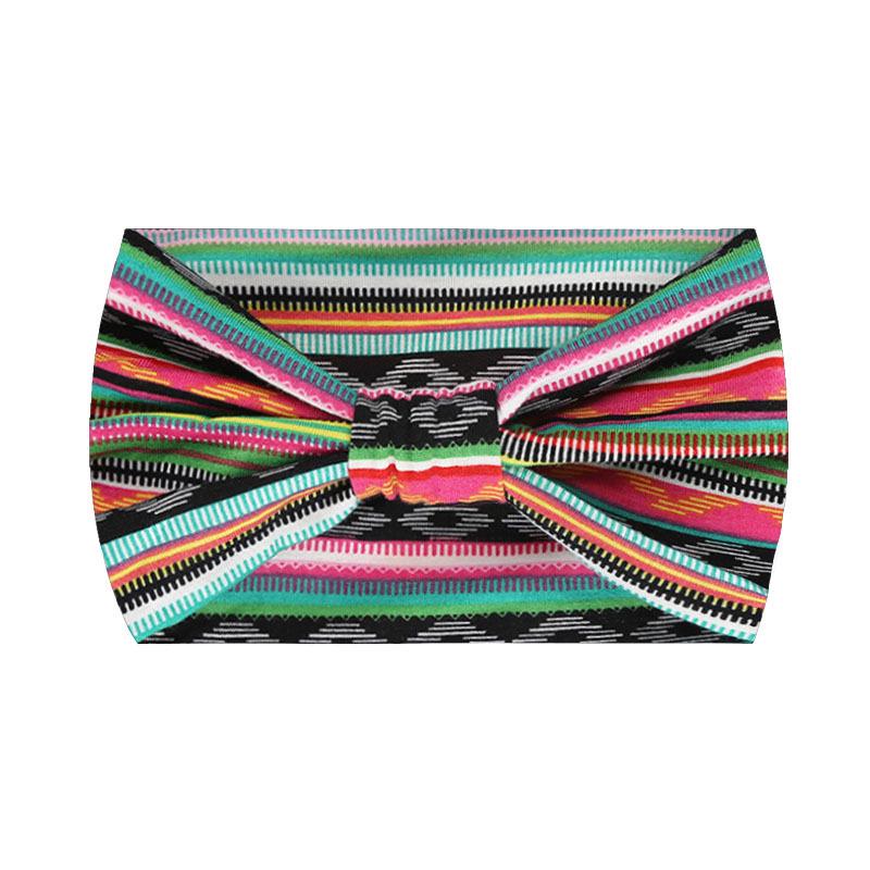 European & American Wide Elastic Yoga Headband - Sweat-Wicking & Absorbing for Fashionable Sports & Cycling