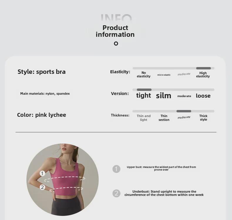 High-End Stoßfester Sport-BH: Anti-Durchhängen, Rückenschönheits-Design für Laufen, Yoga und Pilates