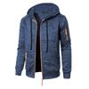 Men's Casual Jacquard Knit Hoodie Cardigan