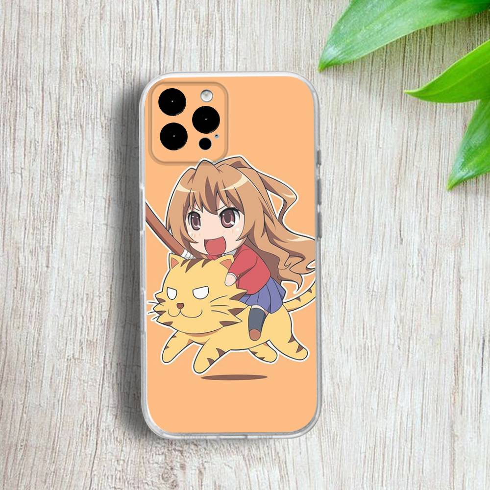 T-Taiga T-Toradora Aisaka Phone Case For iPhone 17,16,15,14,13,12,11 Pro,Max,Plus,X,XS,XR,SE4,E Mini Transparent Soft Cover