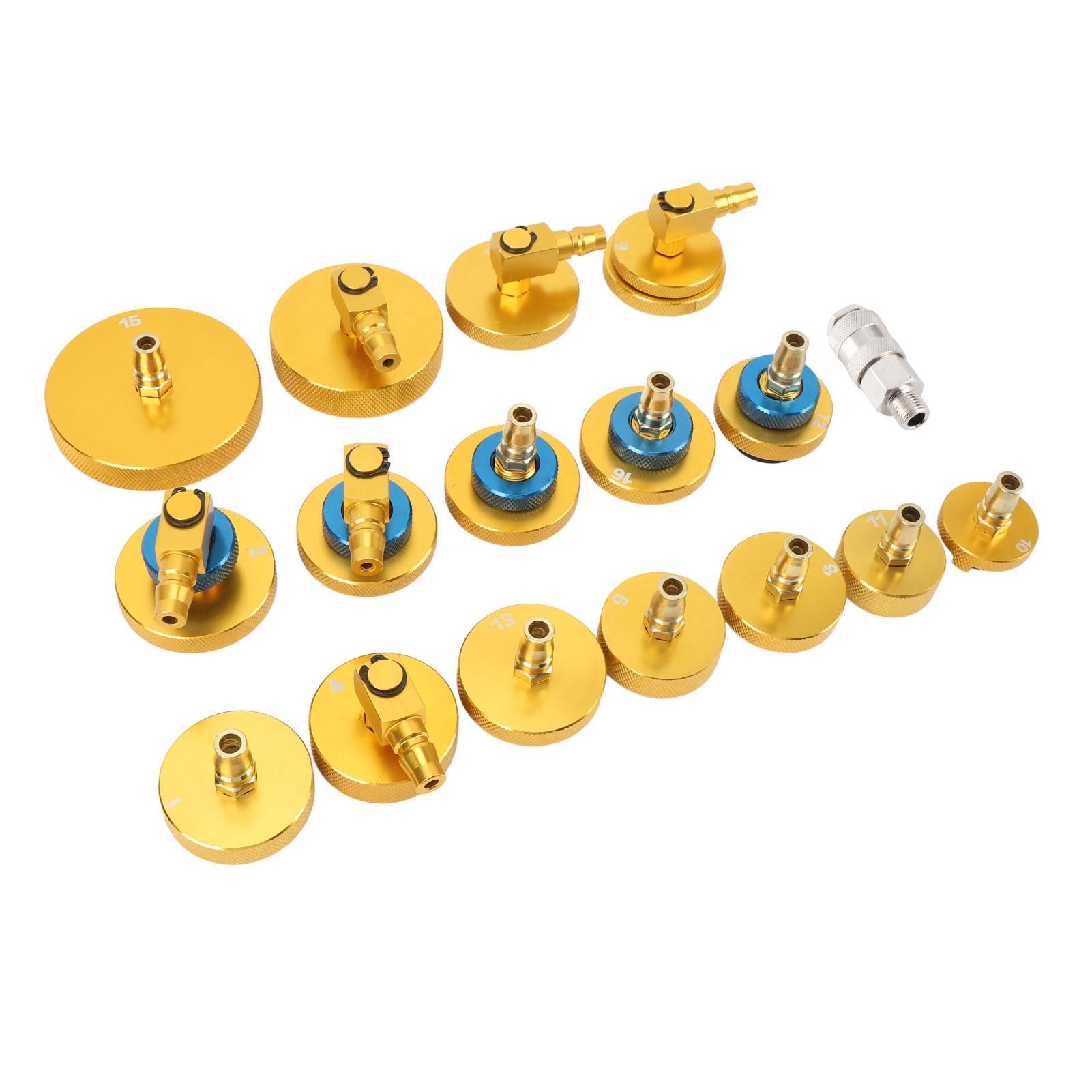 

17 шт. Набор адаптеров для прокачки тормозной жидкости Алюминиевый адаптер для прокачки главного цилиндра для большинства