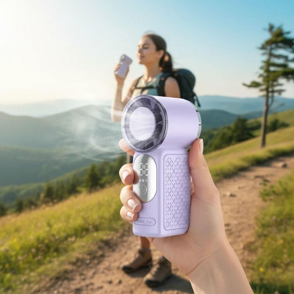 Ultra-Long Battery Life Portable Handheld Fan Personal Cooling Fan for 5V/1A/2000mAh Travel