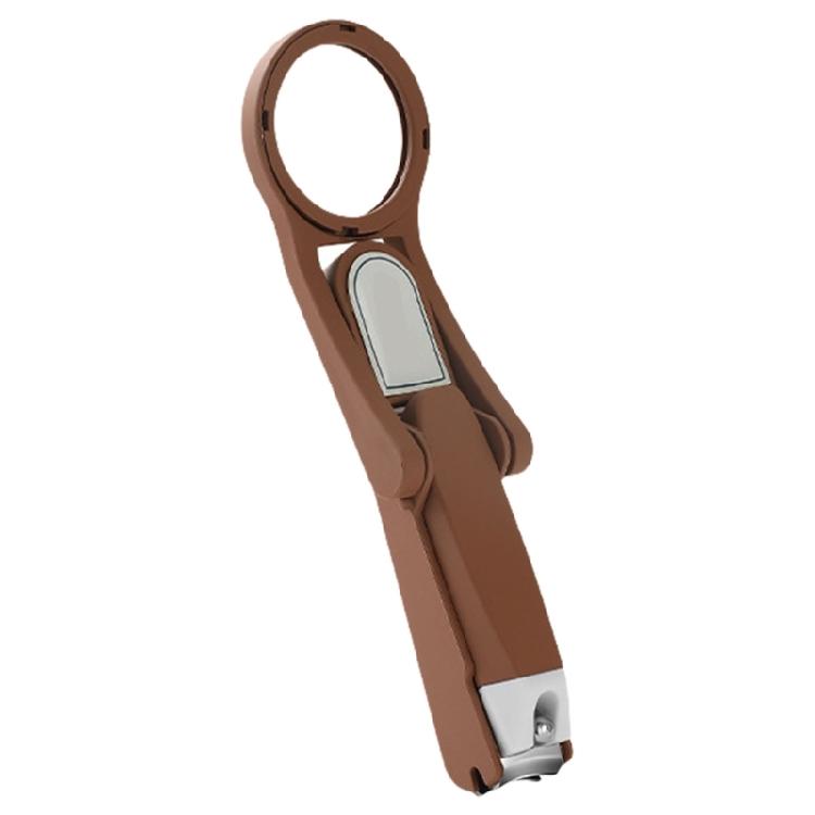 

Nail Clippers Stainless Steel Anti Splash Toenail Fingernail Cutter Pedicure Manicure Tools Nail Trimmer Nail Scissors коричневий