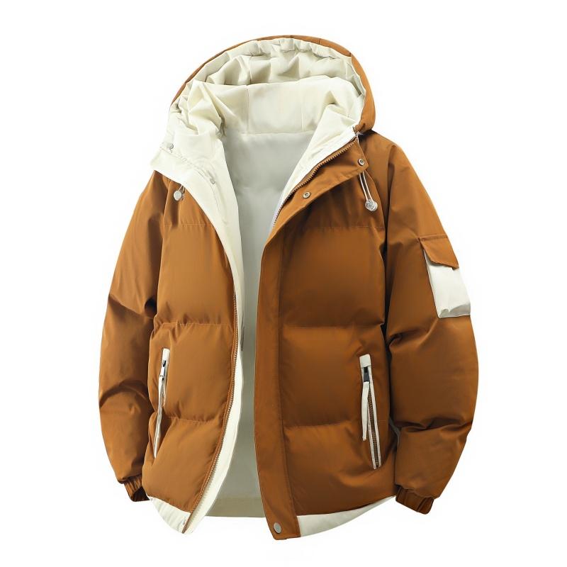 Male Outerwear Hooded Jacket Men's Winter Loose Jacket Cotton Coat Man Fashion Parkas Men Windproof Thick Warm Down Jacket