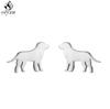Cute Stainless Steel Heart Dog Earring for Women Cartoon Animal Ear Jewelry Girls Student Lovely Pup Earrings Gifts Accessories