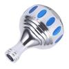 Fishing Reels Aluminum Alloy Holding Pill Lightweight Reel Handle Knob Fishing AccessorySilver Blue