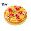 Handmade Jewelry Making Components 2Pcs Mini Resin Pizza Ornaments, Realistic Miniatures, Tiny Small Knick Knacks Food Ornaments for DIY Craft