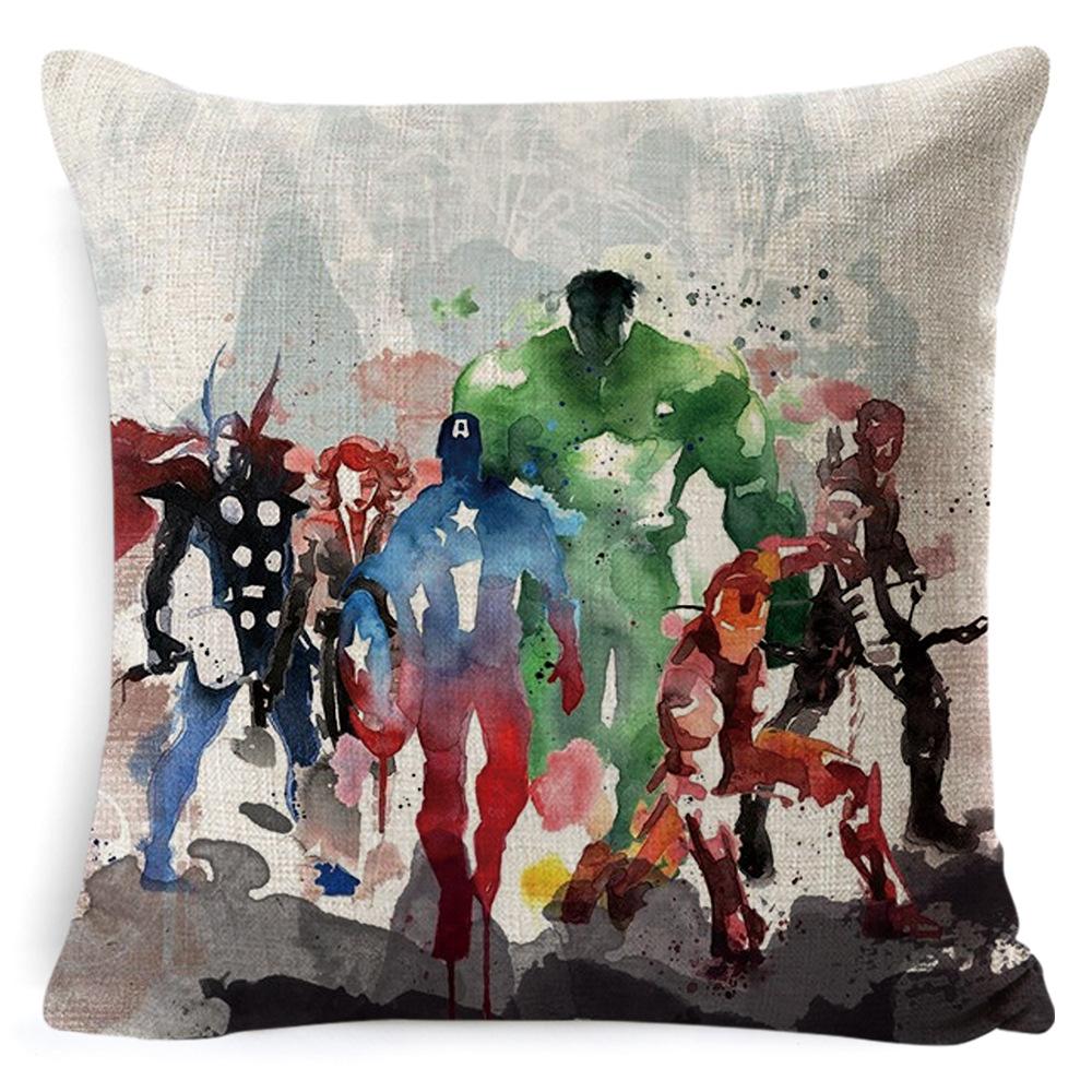 Neue Cartoon Spider-Man Serie Kissenbezug Auto Sofa Quadratisch Cartoon Animation Geschenk Kissen