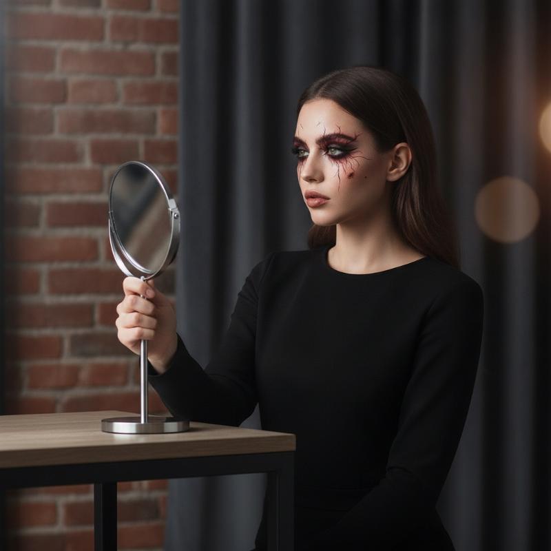 Falešné tetování s žilkovaným designem pro halloweenskou párty, tělové umění, vodotěsné vaskulární tetovací nálepky pro ženy, muže, obočí, obličej, make-up