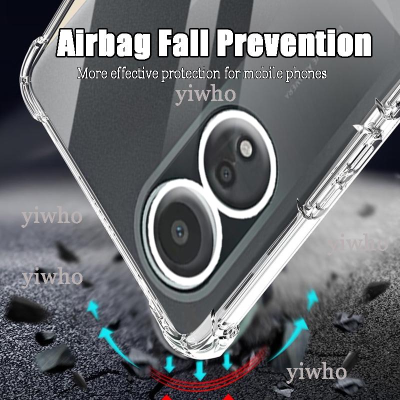 Shockproof Clear Case for Oppo A18 6.56" CPH2591 Soft Silicone Transparent Back Covers for Oppo A 18 Phone Protective Camera