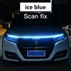 LED Daytime Running Light Scan Starting Car Hood Decorative Lights DRL Auto Engine Hood Guide Decorative Ambient Lamp 12V