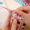 Love Heart Shaped Face Gem Sticker for Kids Diamond Acrylic Crystal Tattoo Stickers DIY Three-dimensional Rhinestone Decorations