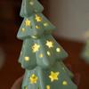 Cute Ceramic Star Christmas Tree Night Light Bedroom Desktop Decoration Crafts Atmosphere  Birthday  Gift  for  Friends