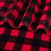 Red And Black Buffalo Plaid Fleece Blanket Cozy Cabin Style Soft Warm Throw Home Decor For Living Room Or Bedroom Gift
