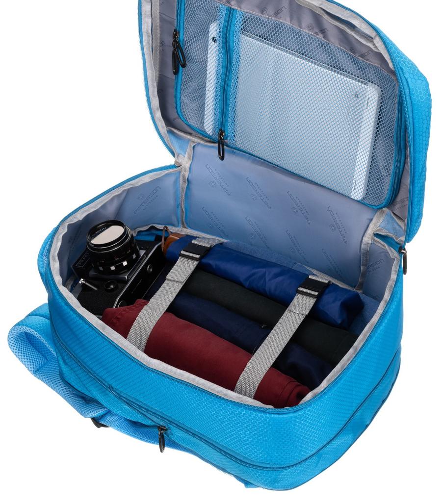 PTN BOCIAN-6446 Blue Travel Backpack
