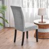 Soft Velvet Dining Chair Cover Universal Long Back Chair Slipcovers Elastic Seat Protector Case for Dining Room Home Decor