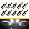 AUXITO 10x T10 W5W Led Super Bright 6000K Car Interior Bulb Trunk Dome Reading Map Light for ix20 Hyundai i30 Tuscon Accent Roof