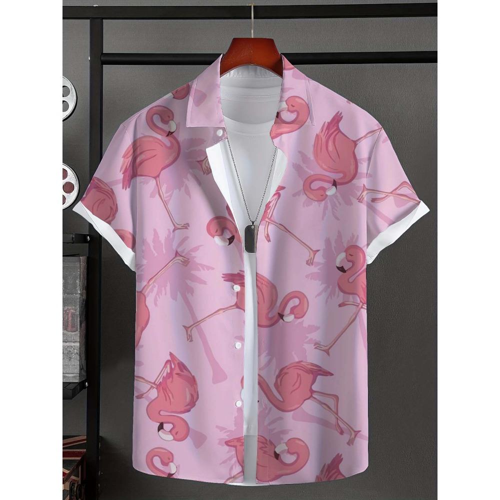 Men's shirts, 3D printed short sleeved shirts, summer novelty, Hawaiian vacation T-shirts, men's casual wear