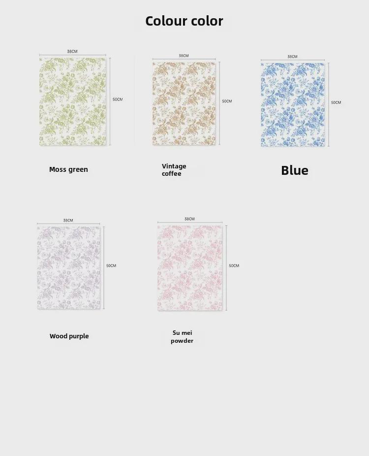 Xinrui Retro Floral Printed Waterproof Wrapping Paper for Flower Bouquets
