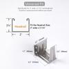 Multipurpose Blind Support Brackets Pack of 4 Fit Headrail Stainless Steel Ceiling Inside Outside Installation