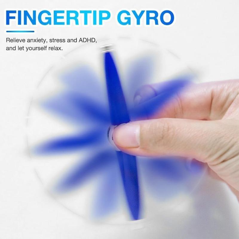 Fidget Pen Spinner Pen, 4PCS Spinner Stylo avec Lumière LED Inscriptible,Métal Fidget Pen pour Les Adultes Daffaires étudiants Enfants pour