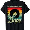 T-shirt Noir Fierté Noire Mélanine Afro-Américain Sans Complexe