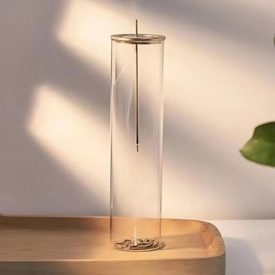 Hanging Incense Holder, Round or Square, Keeps Ash from Scattering or Spilling. Stylish Glass Incense Holder, Perfect for Buddhist Altars. Soothing,
