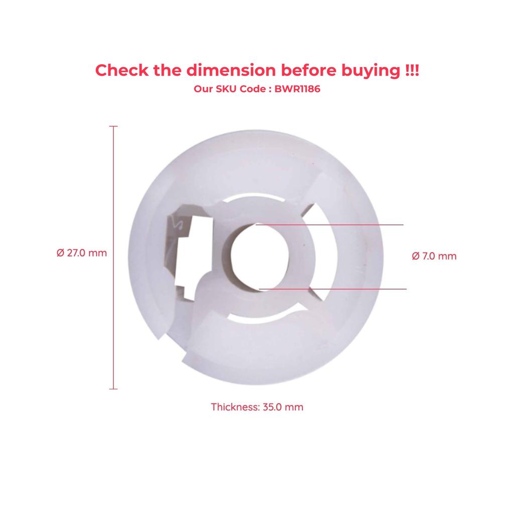 ESC Auto Parts EWR1186 Manual Window Regulator Repair Wheel Rear Right 51789673 for Fiat Linea Punto Brava Siena Palio Marea