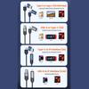 Toocki 4 in 1 Cable USB Type C to USB C / Lightning 60W 3A Fast Charging for Samsung Xiaomi Huawei Realme PD 27W Lightning Cabl