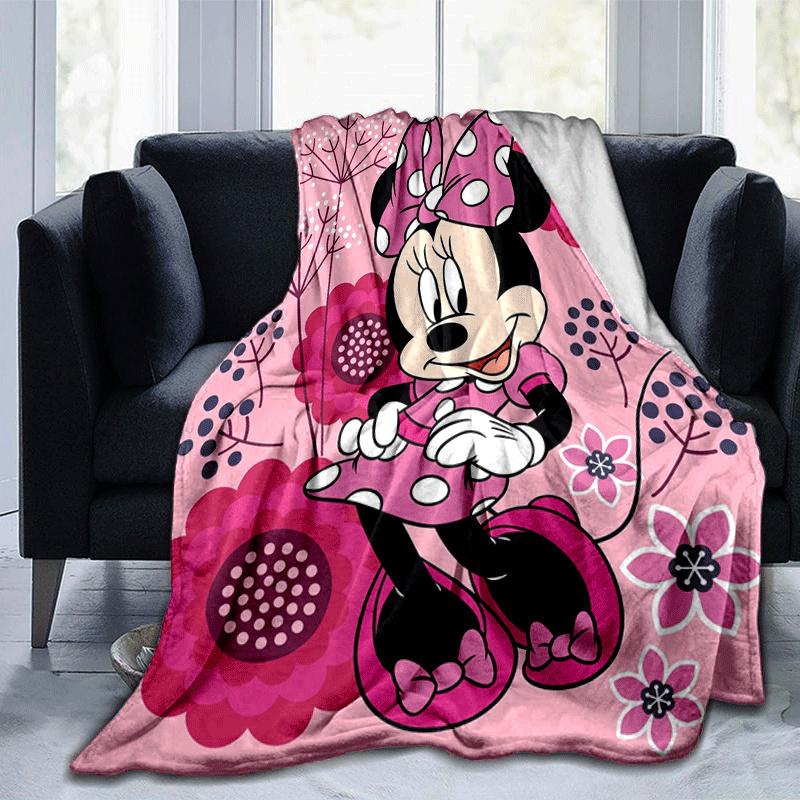 

1pc Minnie Printing Blanket - Soft, All-Season Throw for Living Room, Bedroom,Travel 80cmx120cm(31inx47in)