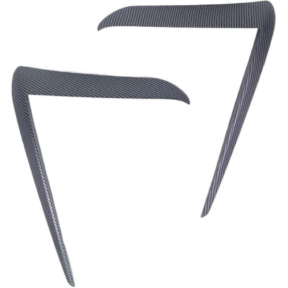 Front Fog Light Trim Cover for Tesla Model Y Juniper Eyebrow Spoiler Accessories Fog Lamp Frame Blade Trim Compatible with 2025 2026 Model Y Juniper
