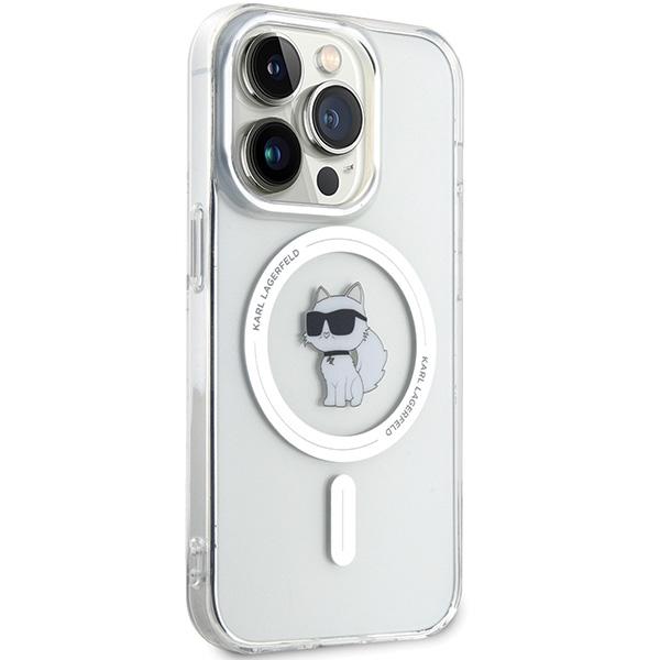Karl Lagerfeld Klhmp14Lhfccnot Iphone 14 Pro 6.1 Przezroczysty/Transparent Hardcase Iml Choupette Magsafe