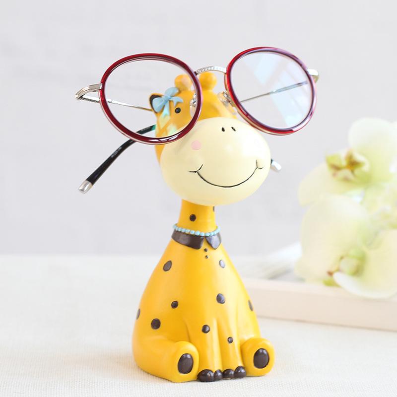 Lovely Giraffe Eye Frame Resin Display Frame Storage Rack Craftsmanship Family Creative Ornaments Decoration Home Decor