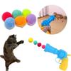 Katzenspielzeug Interaktives Starttraining Kreative Kätzchen Mini-Pompons Spiele Stretch Plüsch Ball Spielzeug Katzenbedarf Haustierzubehör