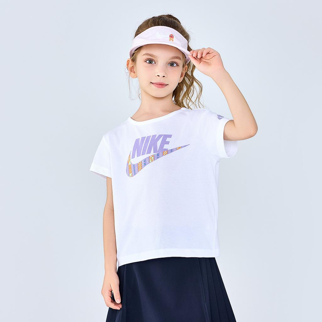New Nike T Shirt Pure White Teenagers NY2422122
