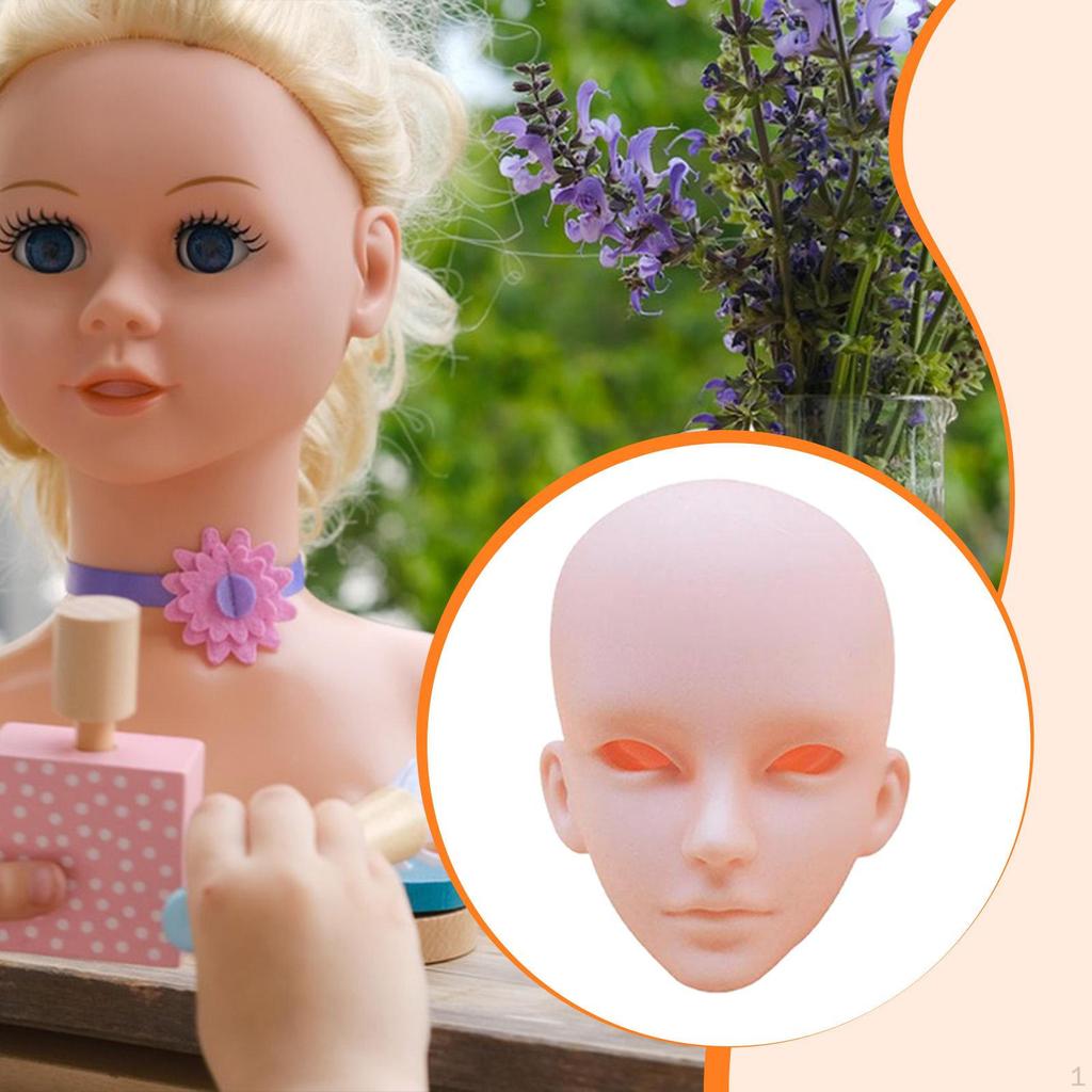1/3 BJD Doll Head DIY Toy Dolls Enthusiast Accessory Display for 24 inch Height 3D Bald Collection