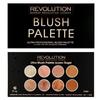Palette de Blush - Revolution - Golden Sugar - 8 Nuances - Haute Pigmentation - Facile à Mélanger