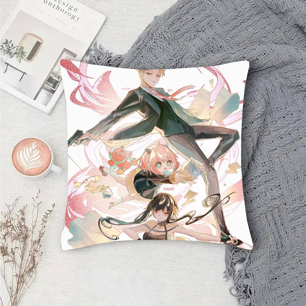 Anime S-Spy X Family Pillow Case Sofa Cushion Cover Room Home Decoration